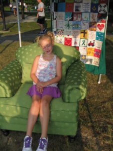 Zoe in The Green Chair